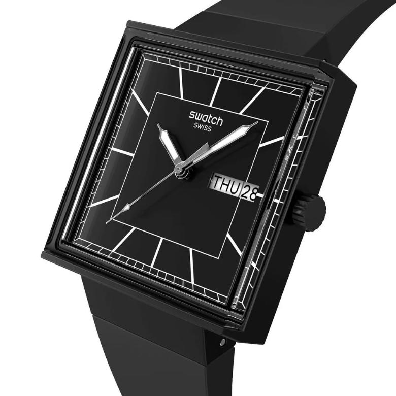Swatch SO34B701 - Kwadratowa koperta