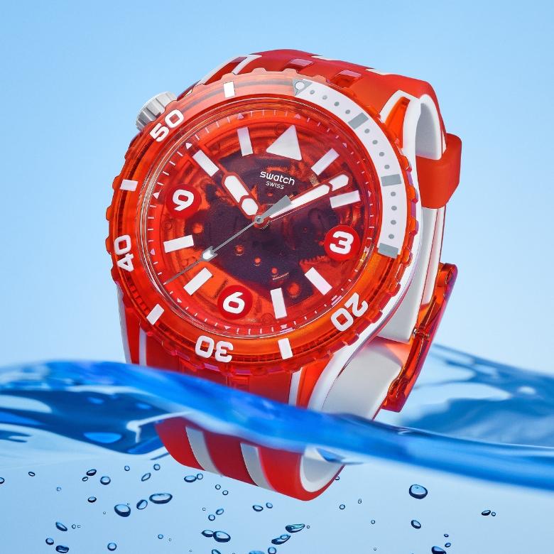 Swatch SSCU09R100 - Energia inspirowana naturą - meduza LION'S MANE