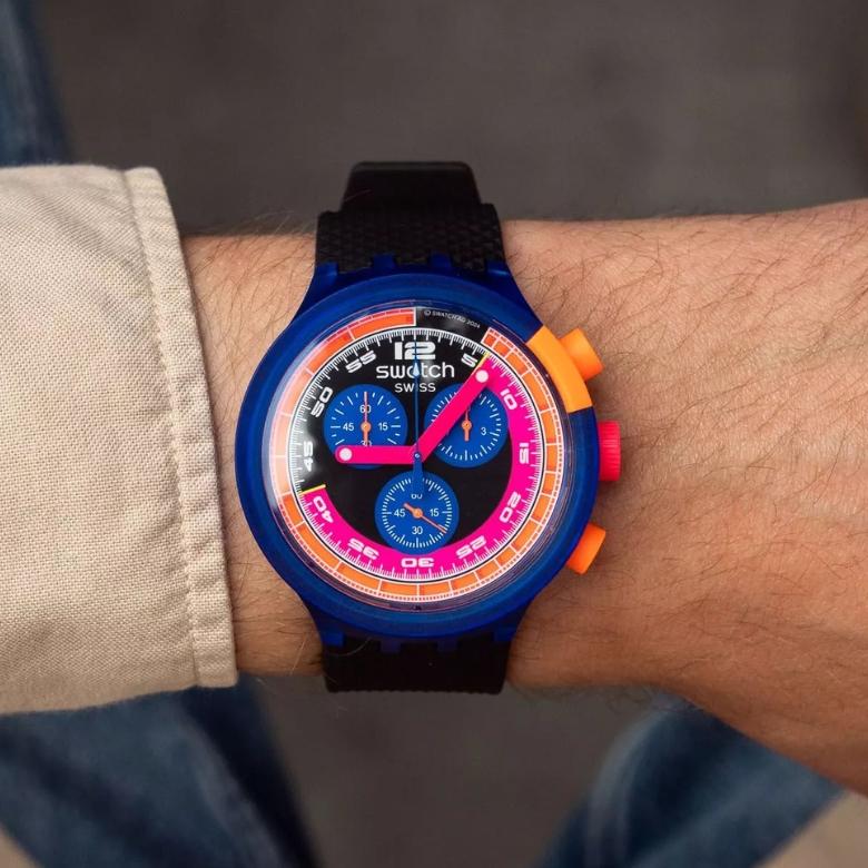 Swatch SB06N102 - Precyzyjny Chronograf