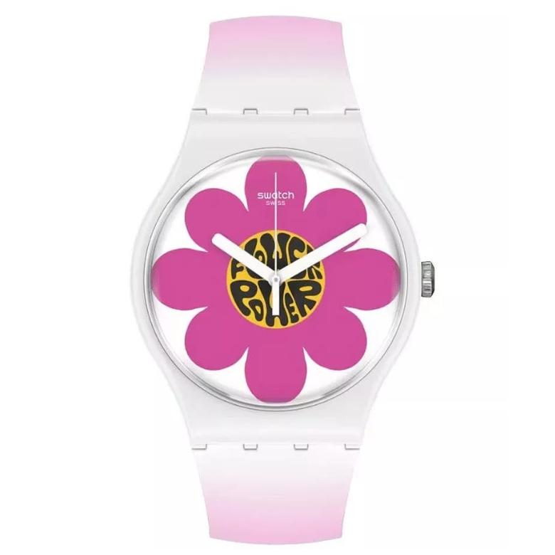 Swatch SO32M104 - Tarcza z motywem kwiatów