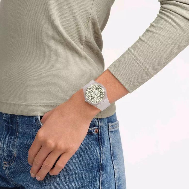Swatch SO29Z145 - Pasek wykonany z gumy