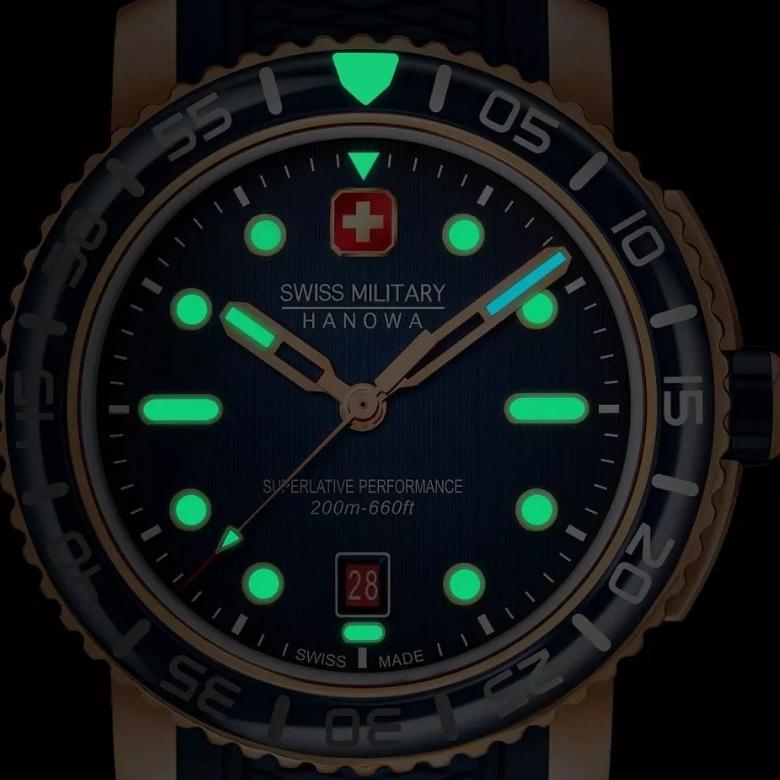 Swiss Military Hanowa SMWGN0001720 - Technologia luminescencyjna