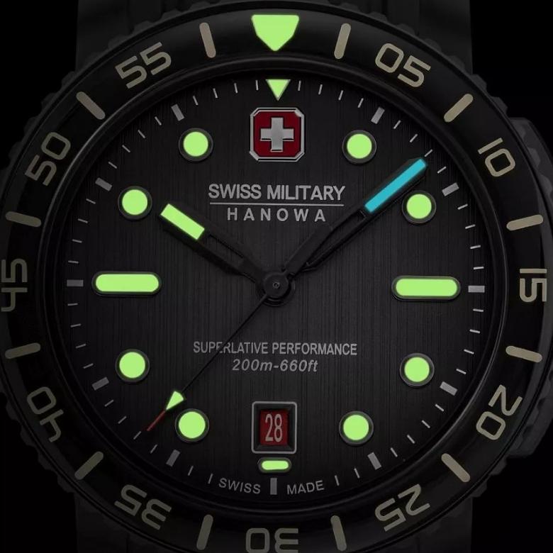 Swiss Military Hanowa SMWGN0001730 - Technologia luminescencyjna