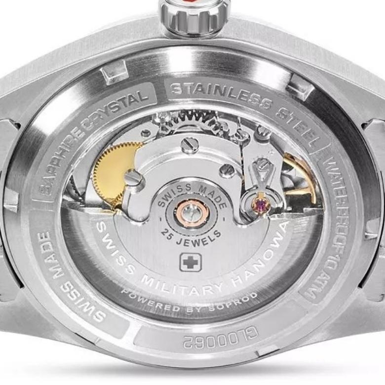 Swiss Military Hanowa SMWGL0006202 - Mechanizm automatyczny Soprod P024 Swiss Made