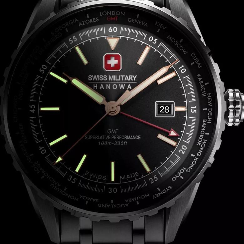 Swiss Military Hanowa SMWGH0003203 - Technologia luminescencyjna