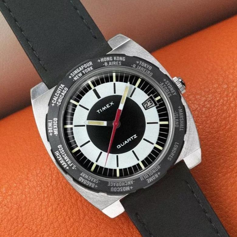 Timex TW2V69500 - Kolekcja World Time 1972 Reissue