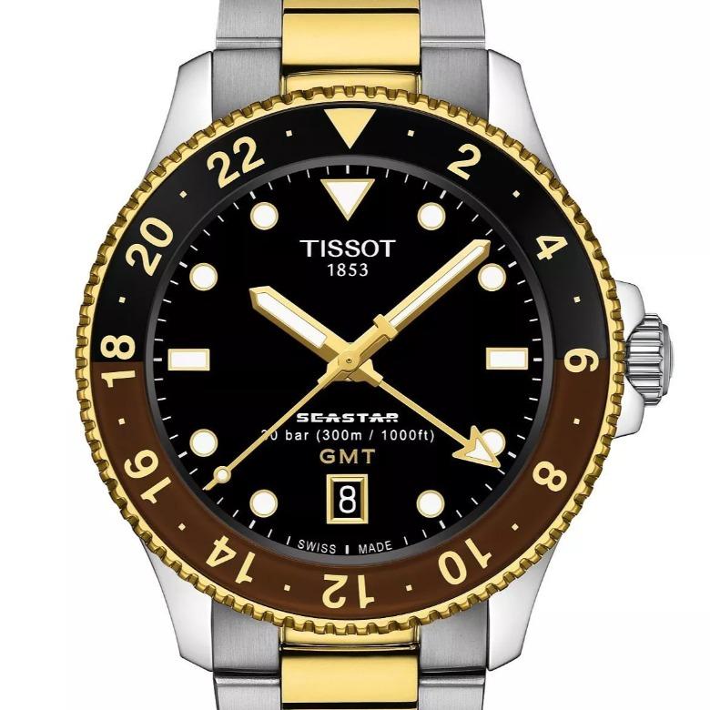 Tissot T120.852.22.051.00 (T1208522205100) - GMT – funkcjonalność na najwyższym poziomie