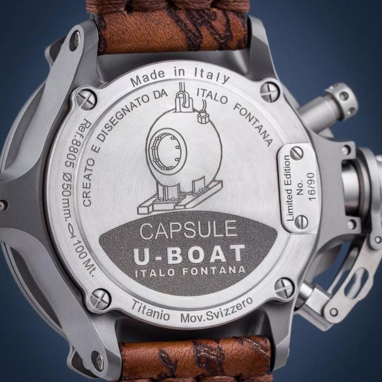 U-Boat 8805 - Grawerowany dekiel z motywem batysfery