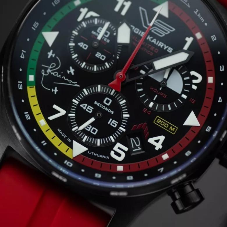 Vostok Europe VK68-592C775 - Lotnicza tarcza z oznaczeniami telemetrycznymi