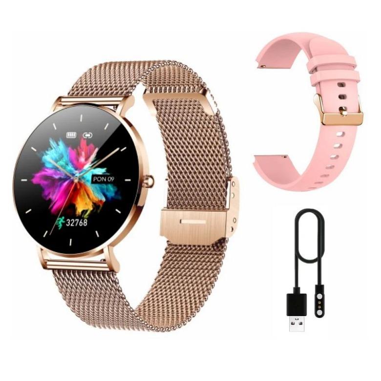 Smartwatch damski Manta Alexa Złoty SET SWU501GD