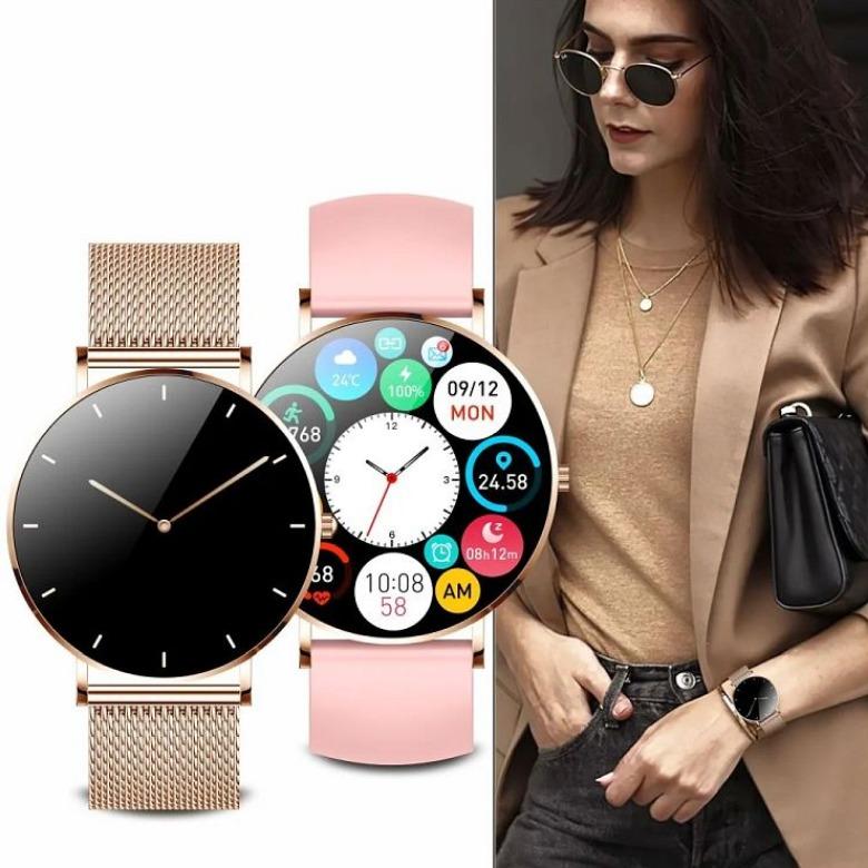 Smartwatch damski Manta Alexa Złoty SET SWU501GD