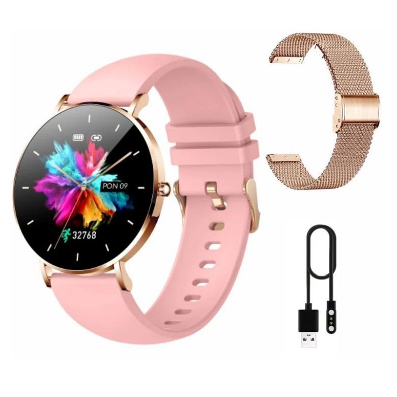 Smartwatch damski Manta Alexa Różowy SET SWU501PK