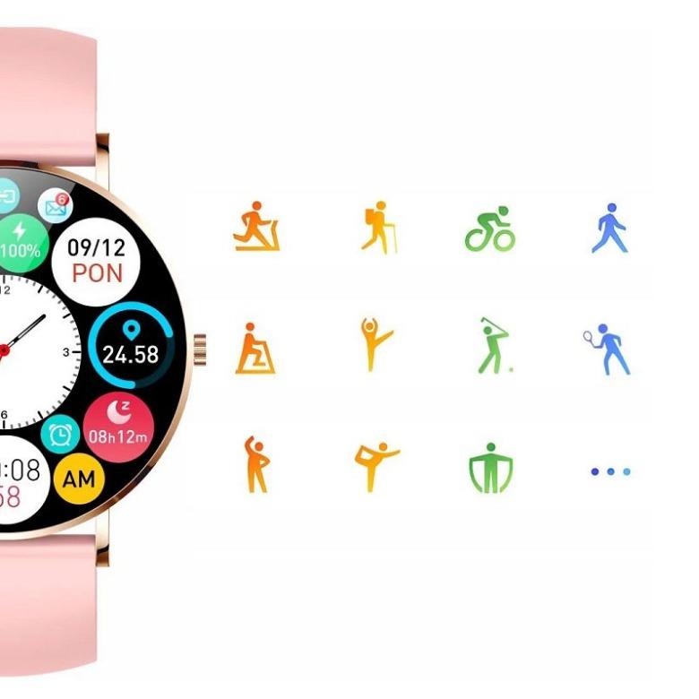 Smartwatch damski Manta Alexa Różowy SET SWU501PK