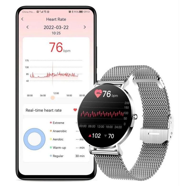 Smartwatch Manta Alexa Srebrny SET SWU501SL