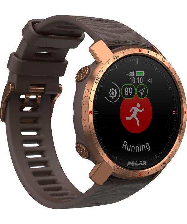 Smartwatch Polar Grit X Pro Brązowo-Miedziany M/L