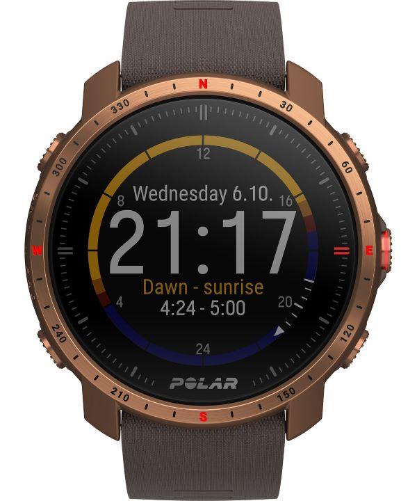 Smartwatch Polar Grit X Pro Brązowo-Miedziany M/L