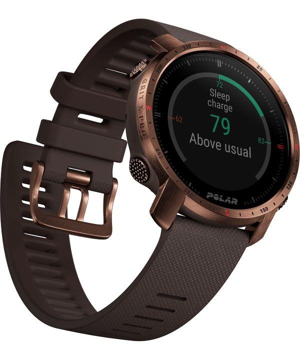 Smartwatch Polar Grit X Pro Brązowo-Miedziany M/L