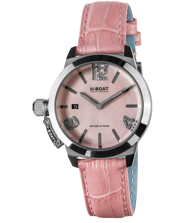 Zegarek damski U-BOAT Classico 38 Pink Mother of Pearl