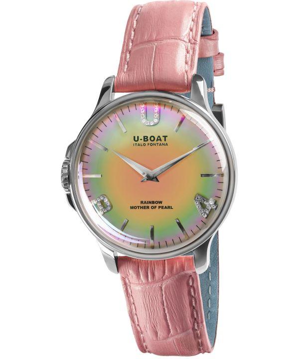 Zegarek damski U-BOAT Rainbow 38 Pink SS