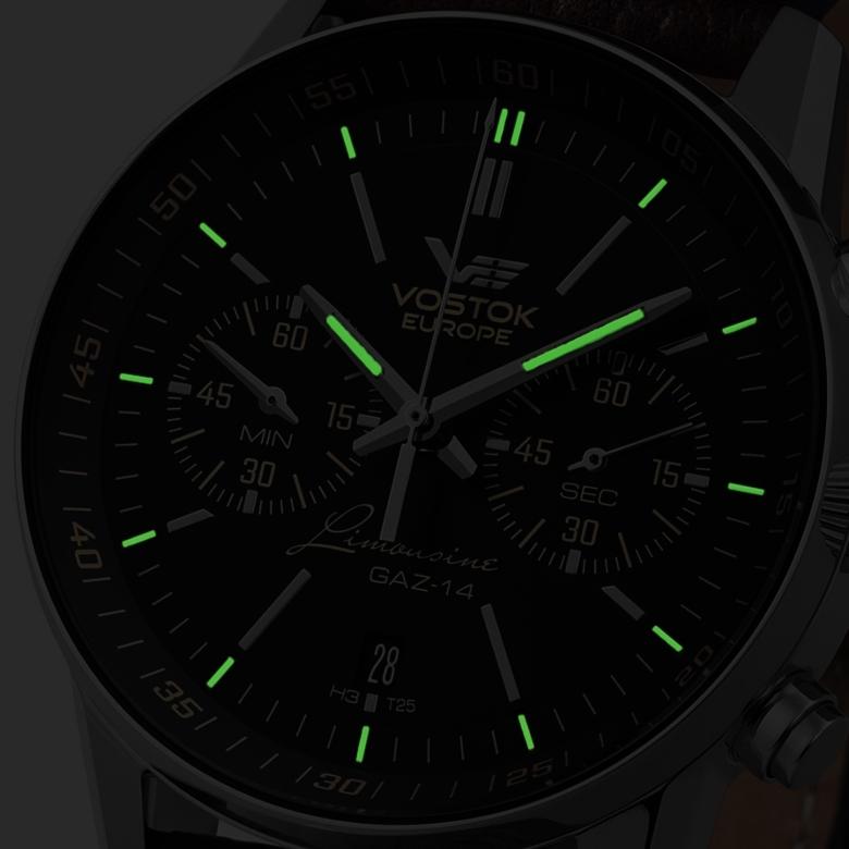 Zegarek Vostok Europe NH35A-565A594 - Podświetlenie trytowe - technologia H3