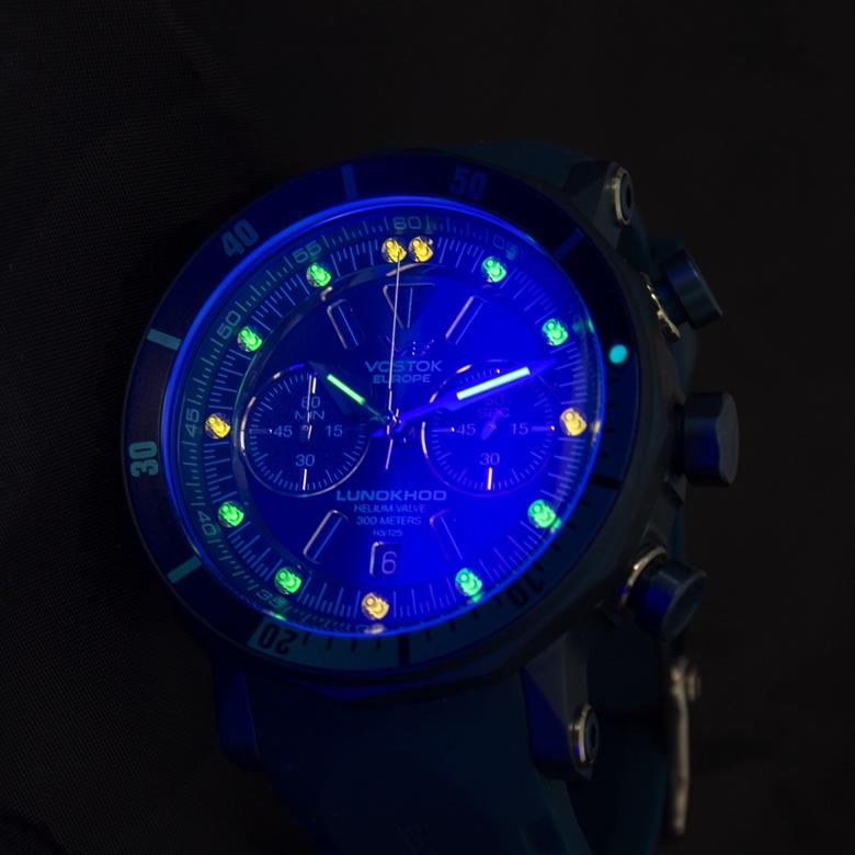 Zegarek Vostok Europe 6S21-620E278 - Podświetlenie trytowe - technologia H3