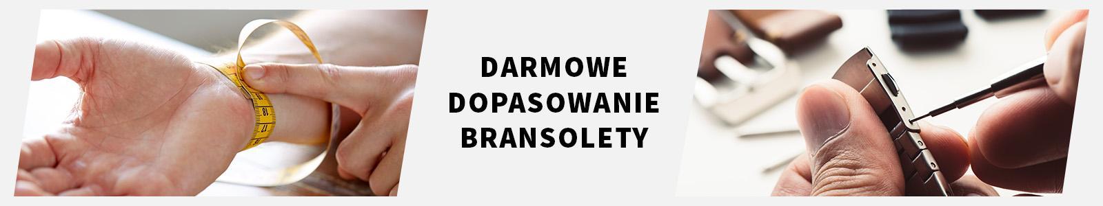 Dopasowanie bransolety w zegarkach za darmo
