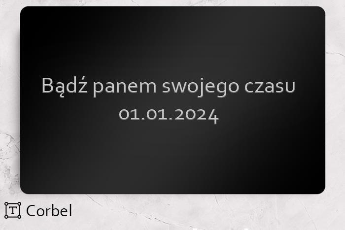 Grawerowanie na tabliczce Corbel